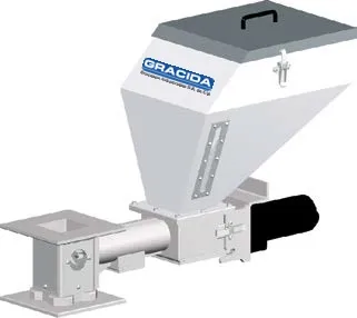 Dosificador de pellet plástico para moldeo
