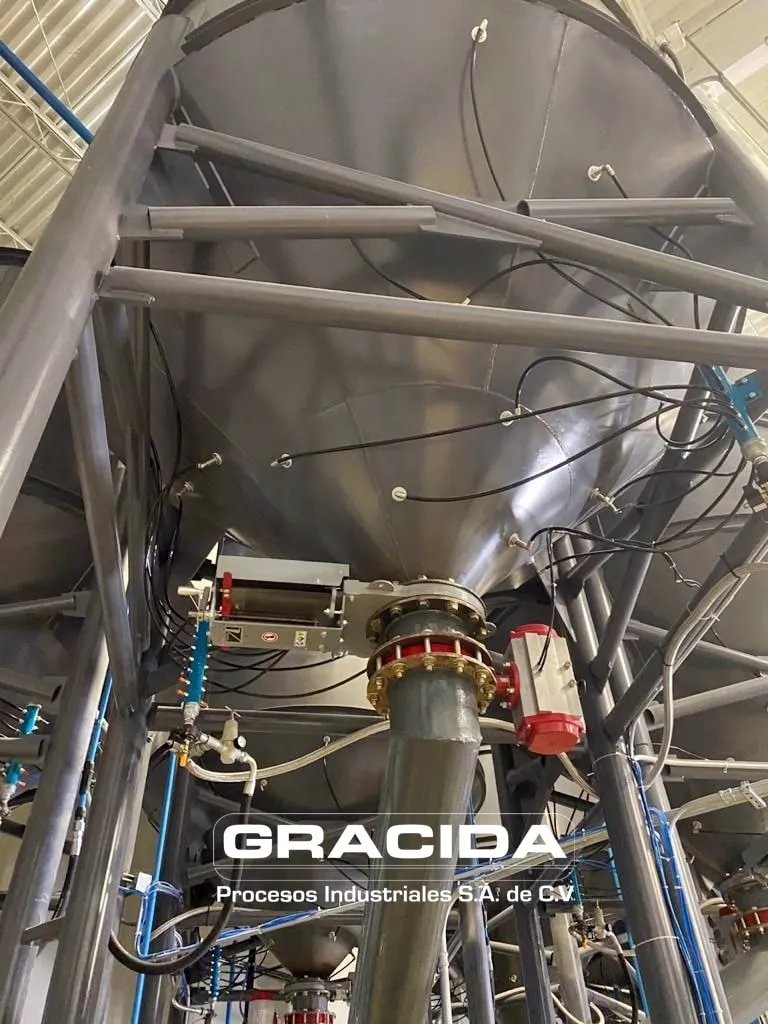 Silos para sistema de transporte neumático