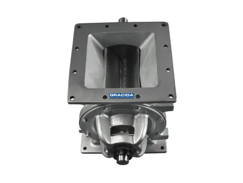 Válvula rotatoria serie DR-S, vista lateral